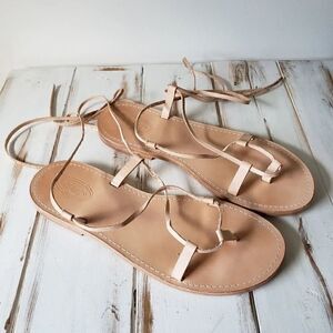 NEVER WORN TUTO HANDMADE LEATHER SANDALS SZ 7